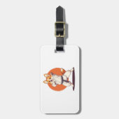 Karate Corgi � Vechtkunst Hond Bagagelabel (Voorkant verticaal)