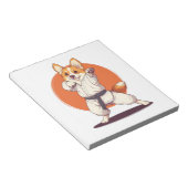 Karate Corgi � Vechtkunst Hond Notitieblok (Schuin)