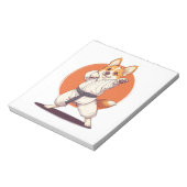 Karate Corgi � Vechtkunst Hond Notitieblok (Linkerzijde)