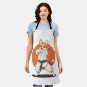 Karate Corgi � Vechtkunst Hond Schort (Gedragen)