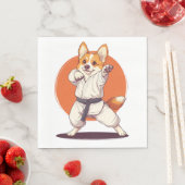 Karate Corgi � Vechtkunst Hond Servet (Insitu)