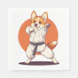 Karate Corgi � Vechtkunst Hond Servet