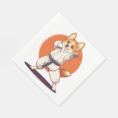 Karate Corgi � Vechtkunst Hond Servet (Hoek)