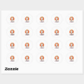 Karate Corgi � vechtkunsten hond Ronde Sticker (Vel)
