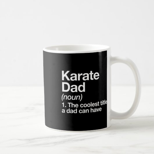 Karate Dad Definition Funny Sports Martial Arts  Koffiemok (Rechts)