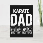 Karate Dad Drive Pay Cheer Dad Of A Karate Fighter Kaart (Voorkant)