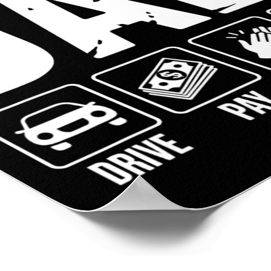 Karate Dad Drive Pay Cheer Dad Of A Karate Fighter Poster (Hoek)