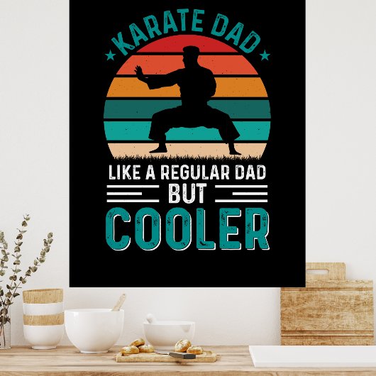 Karate Dad Poster (Keuken)