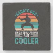 Karate Dad Stenen Onderzetter (Voorkant)