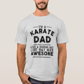 Karate Dad (zwart) T-shirt (Voorkant)