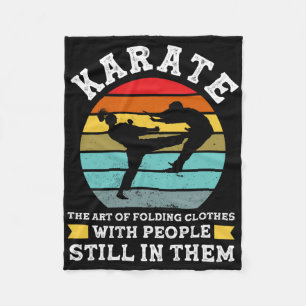 Karate De Kunst Van Het Vouwen Van Kleren Martial Fleece Deken