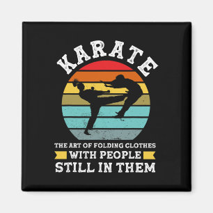 Karate De Kunst Van Het Vouwen Van Kleren Martial Magneet