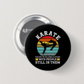 Karate De Kunst Van Het Vouwen Van Kleren Martial Ronde Button 5,7 Cm (Voorkant /achterkant)