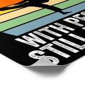 Karate De Kunst Van Het Vouwen Van Kleren Met Mens Poster (Hoek)
