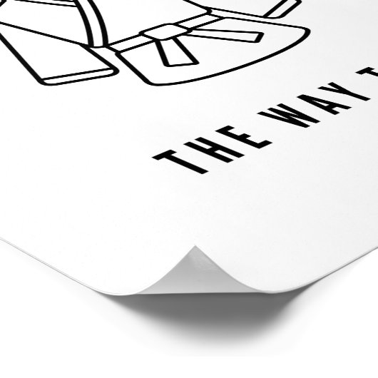 Karate de weg naar weg poster (Hoek)