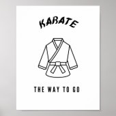 Karate de weg naar weg poster (Voorkant)