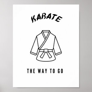 Karate de weg naar weg poster