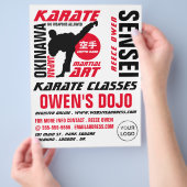 Karate Design, Karate Class Adverteren Flyer (Hand)