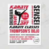 Karate Design, Karate Class Adverteren Flyer (Voorkant)