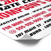 Karate Design, Karate Class Adverteren Poster (Hoek)