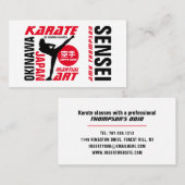 Karate Design, Sensei Visitekaartje (Voorkant / Achterkant)