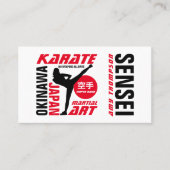 Karate Design, Sensei Visitekaartje (Voorkant)