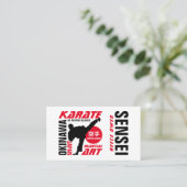 Karate Design, Sensei Visitekaartje (Staand voorkant)