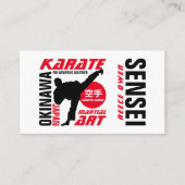Karate Design, Sensei Visitekaartje (Voorkant)