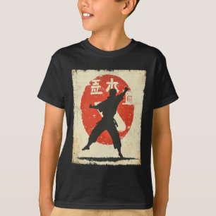  Karate Distressed Silhouette Japanese Mart T-shirt