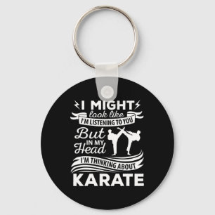 Karate Docent Karateka Student Martial Arts Liefhe Sleutelhanger