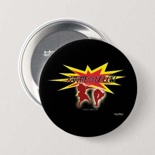 KARATE☆DODGE! RONDE BUTTON 7,6 CM (Voorkant /achterkant)