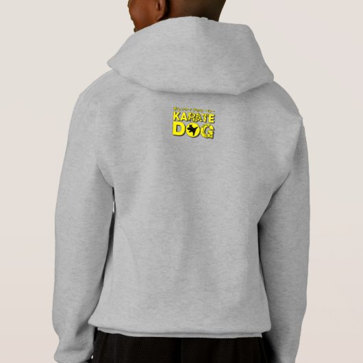 Karate Dog | Kinder Hoodie (Achterkant)
