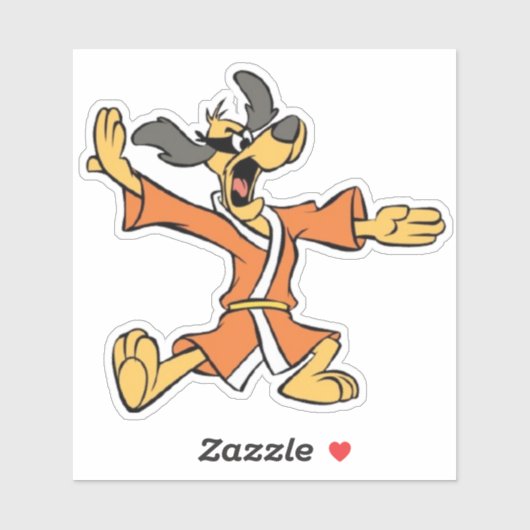 Karate Dog Sticker (Vel)