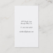 Karate Dojo Visitekaartje (Achterkant)