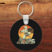Karate Duck Kickboksen Jiu-Jitsu Sunset MMA Sleutelhanger (Voorkant)