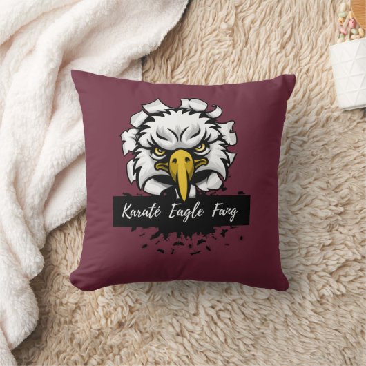 Karaté Eagle Fang T-Shirt Ceramic Ornament Kussen (Deken)
