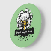 Karaté Eagle Fang T-Shirt Keramische Ornamenten Wo Grote Klok (Hoek)