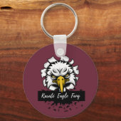 Karaté Eagle Fang T-Shirt keramische sierdraad P Sleutelhanger (Voorkant)