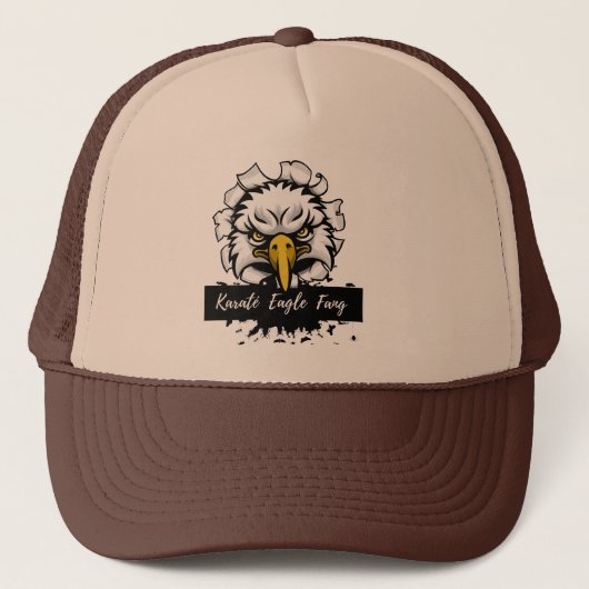 Karaté Eagle Fang Trucker Hat Trucker Pet (Voorkant)