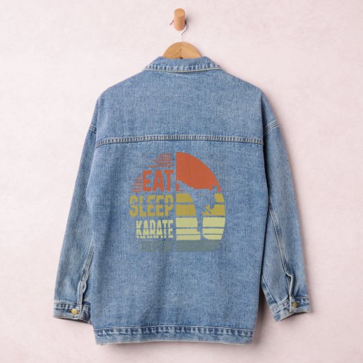 Karate - Eat Sleep Karate Repeat1 Denim Jacket (Hangar)