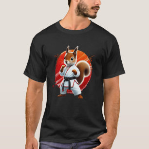 Karate Eekhoorn Vechtsporten Strijder Judo Taekwon T-shirt