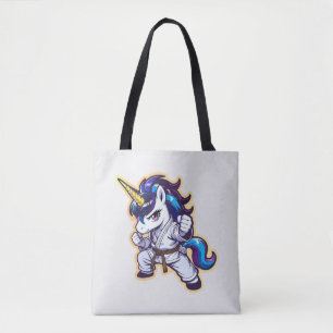 Karate Eenhoorn Bruine Band Vechtersbaas Tote Bag