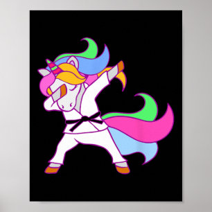 Karate Eenhoorn Karatecorn Meisjes Poster