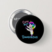 Karate Eenhoorn Kickboksen Vechtkunst Jiu Jitsu F Ronde Button 5,7 Cm (Voorkant /achterkant)