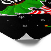 Karate Elf Christmas Family Girls Women Elf Squad Poster (Hoek)