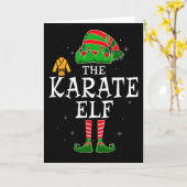 Karate Elf Groepsmatching Familie Kerst Kinderen M Kaart (Gele Bloem)