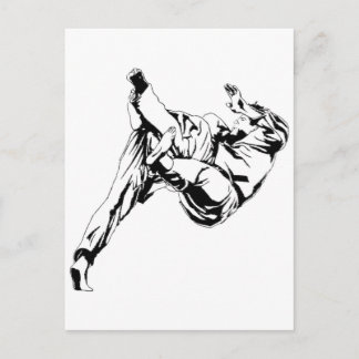 Karate en een judo. Technische aspecten van de tro Briefkaart