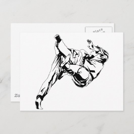 Karate en een judo. Technische aspecten van de tro Briefkaart (Voorkant / Achterkant)