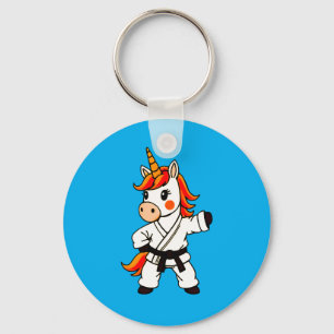 Karate en Unicorn.Fantastisch Sleutelhanger
