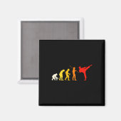 Karate Evolutie Kung Fu Shotokan Cadeau Martial Ar Magneet (Voorkant / Achterkant)